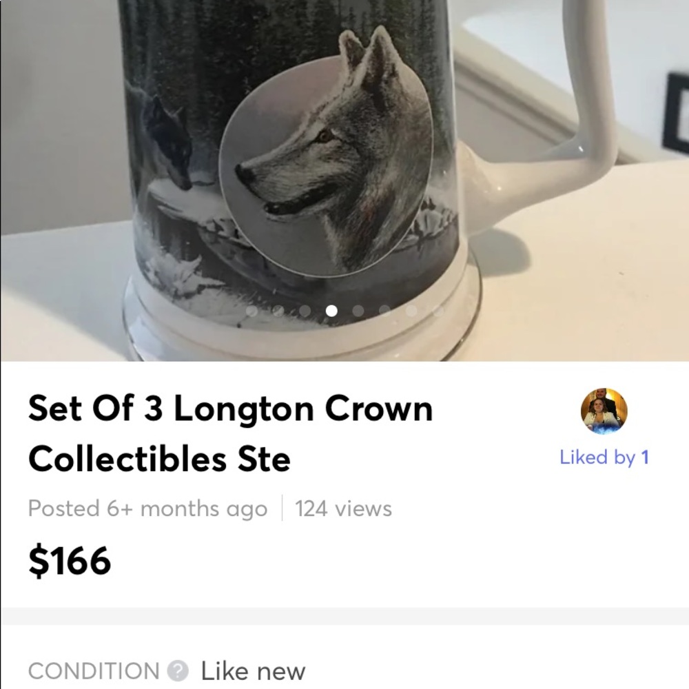 Collectors WOLF Beer Steins - Picture 7 of 8
